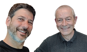 Bernhard and Fran in a good mood