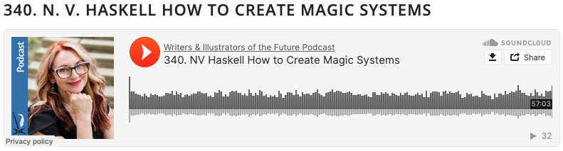 N. V. Haskell How to Create Magic Systems podcast